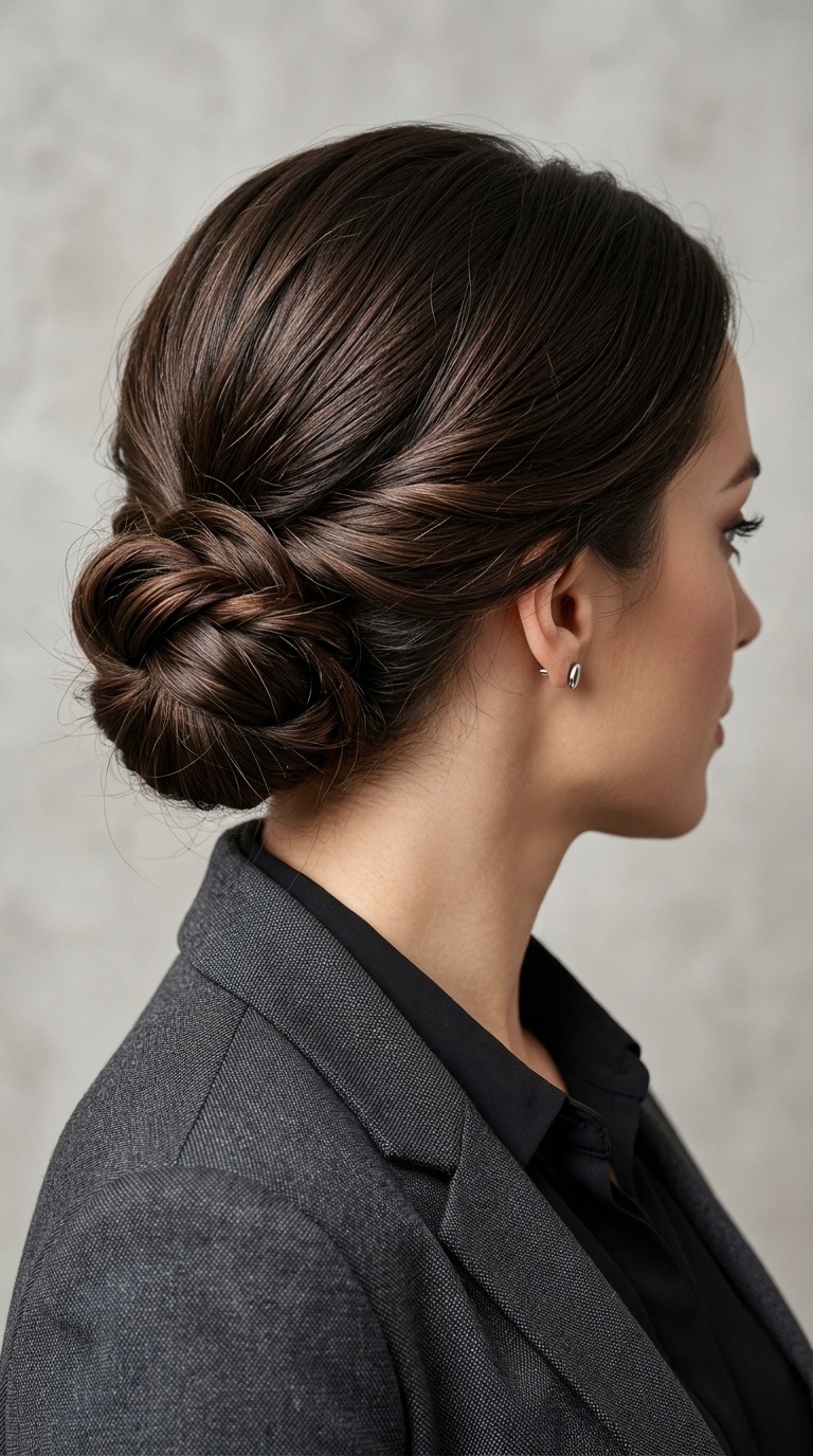 Knotted Low Chignon