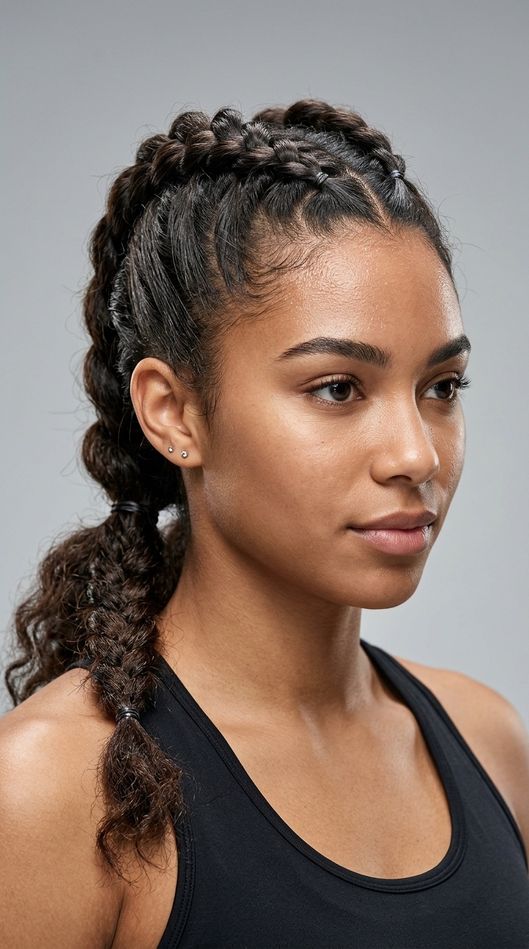 Knotted Mohawk Braid