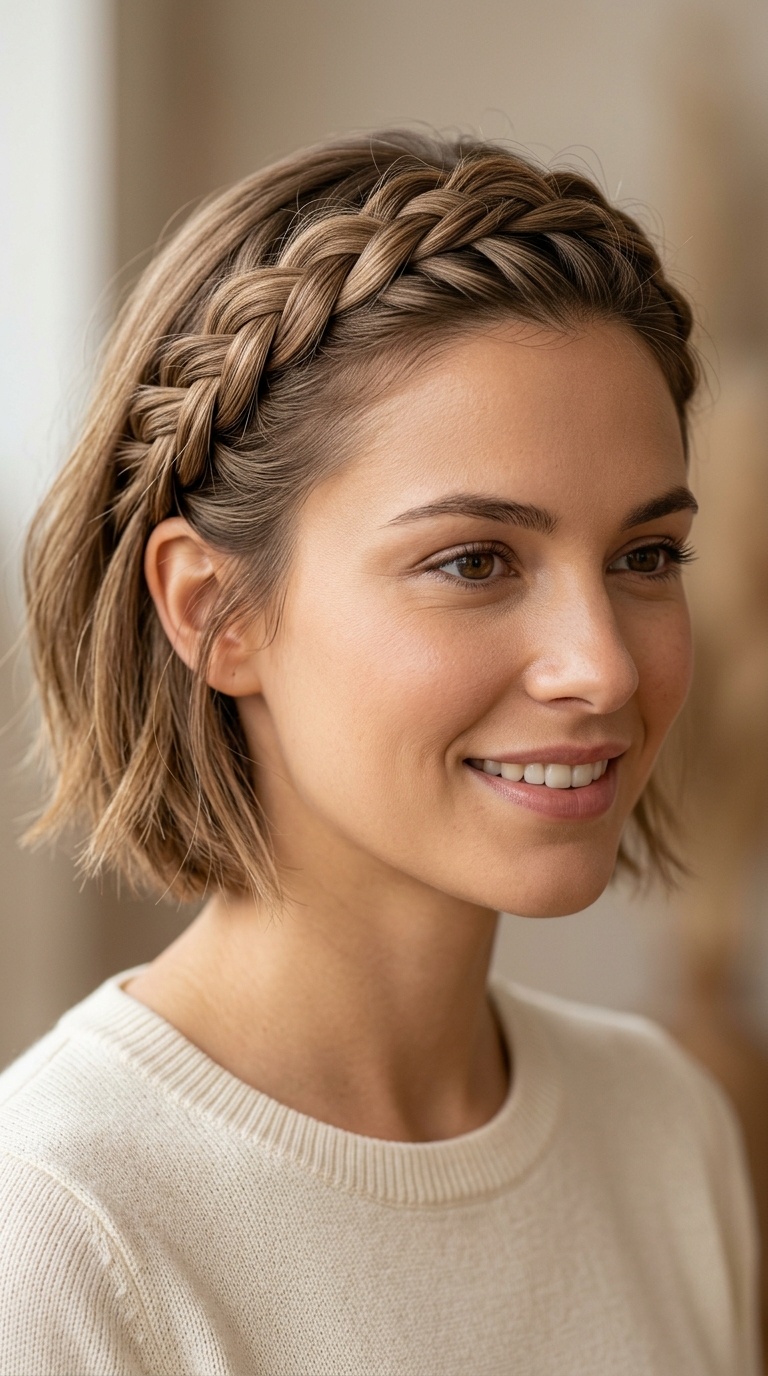 Lace Braid Crown Detail