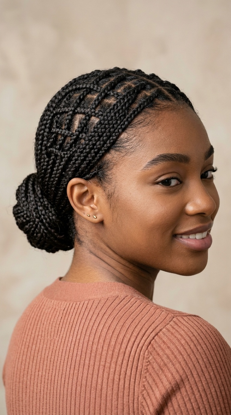 Lattice-Work Back Braids