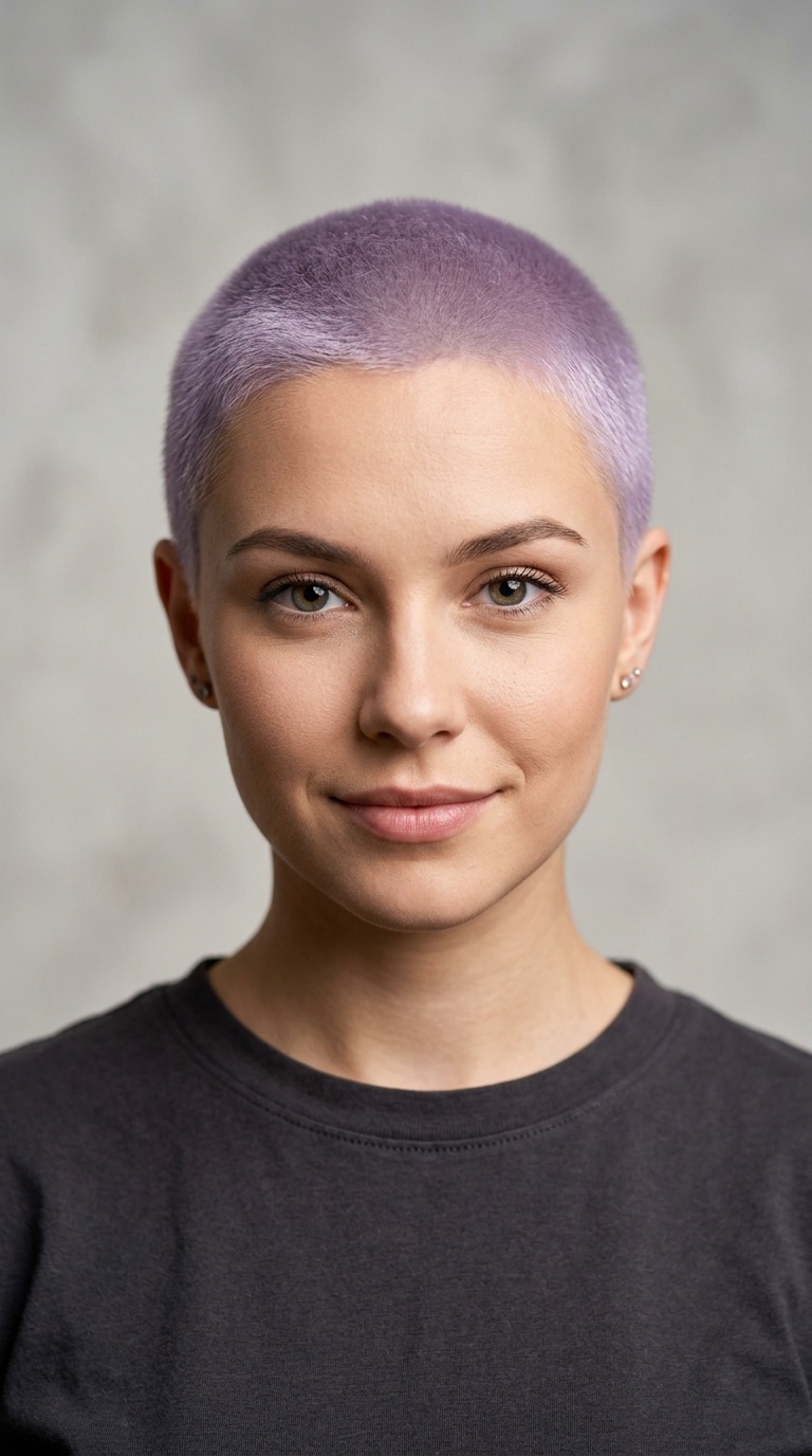 Lavender Buzz Cut