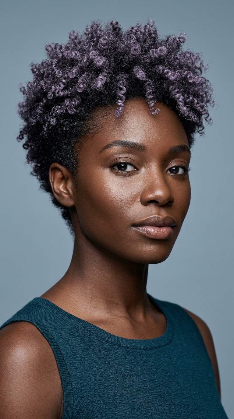 Lavender Tinted Tapered Coil-Out