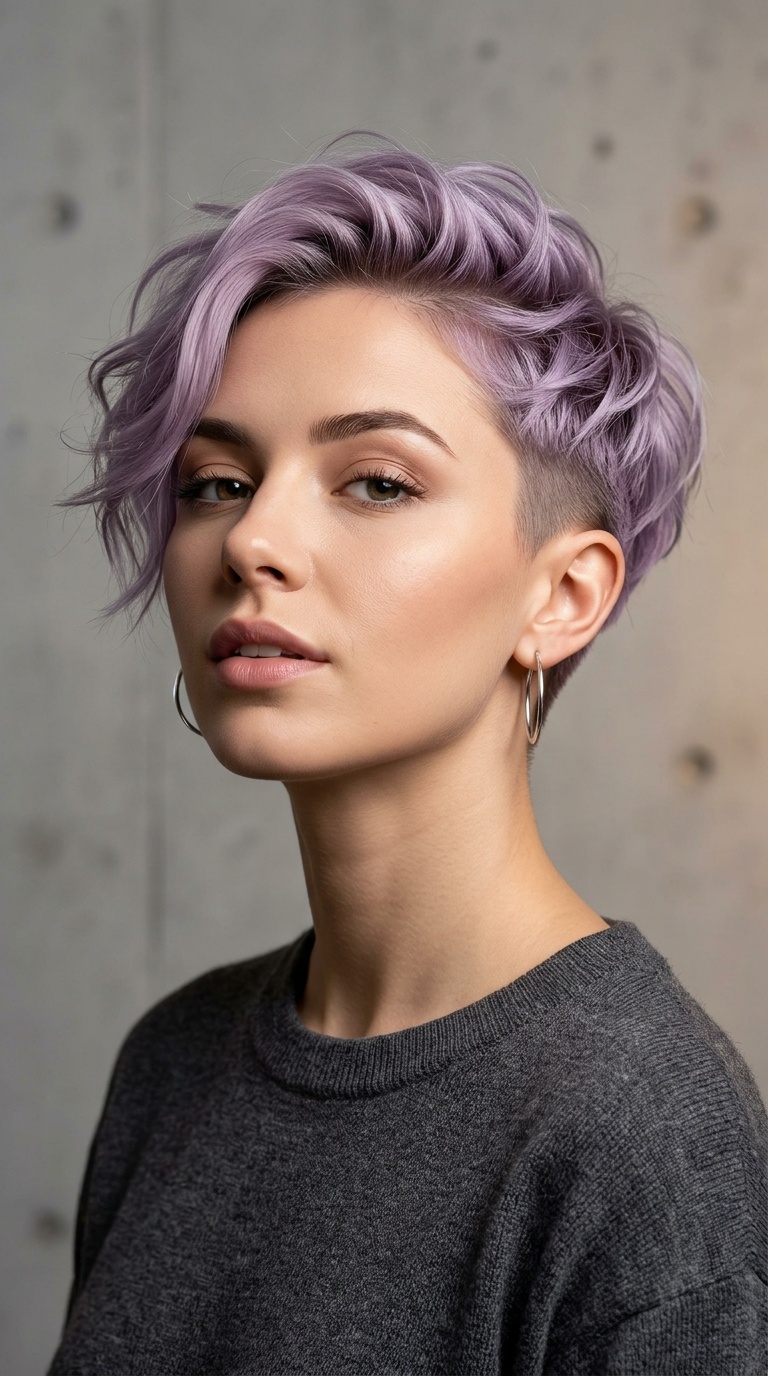 Lavender Undercut Taper