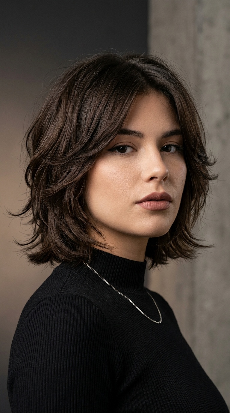 Layered 90s Throwback Bob