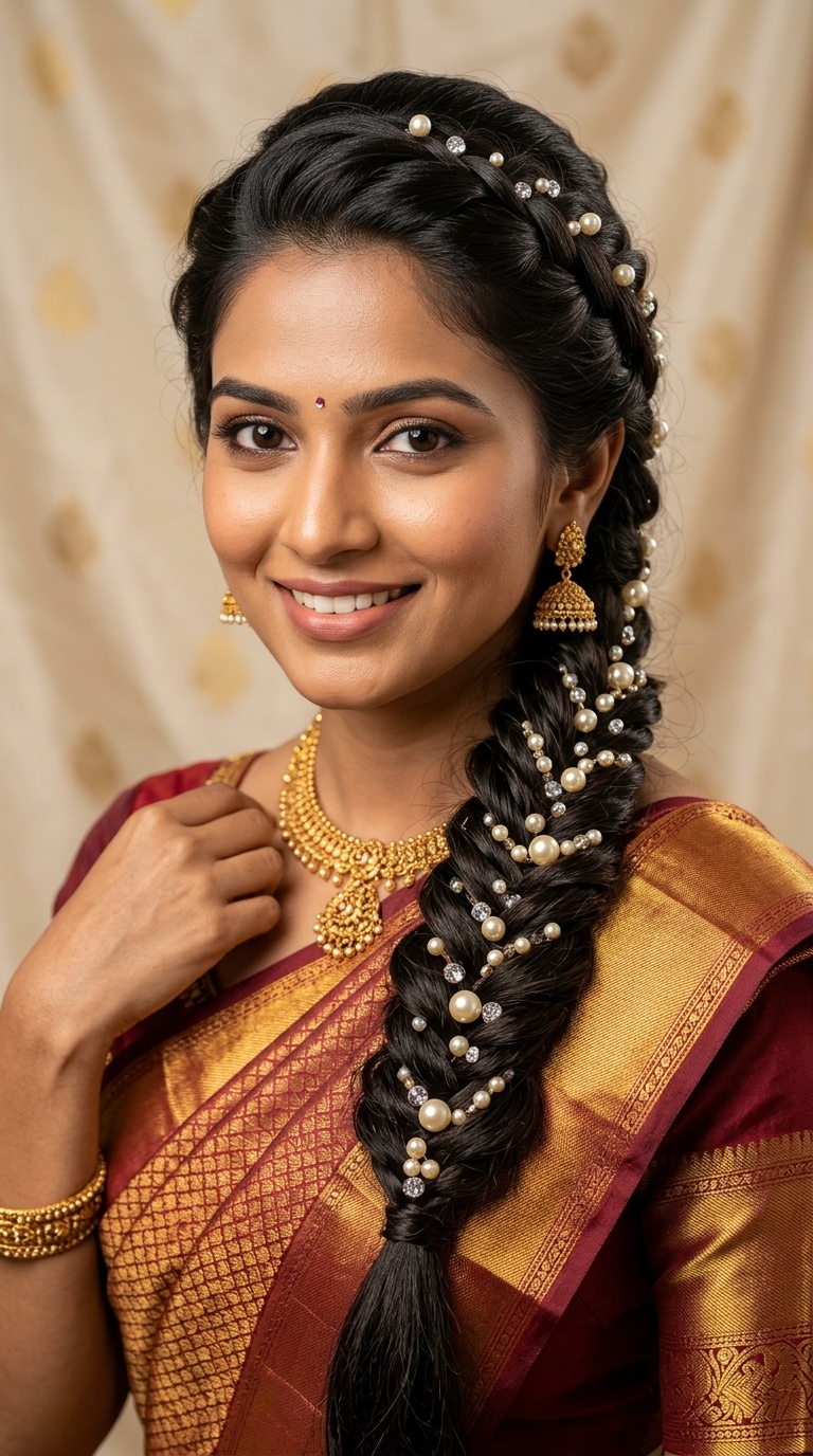 Layered Braid with Pearls