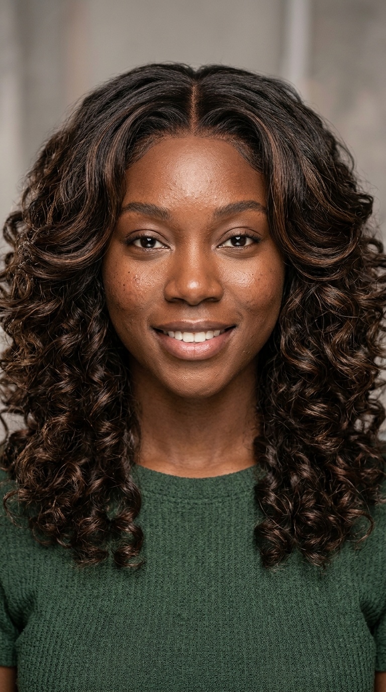 Layered Face-Framing Curls