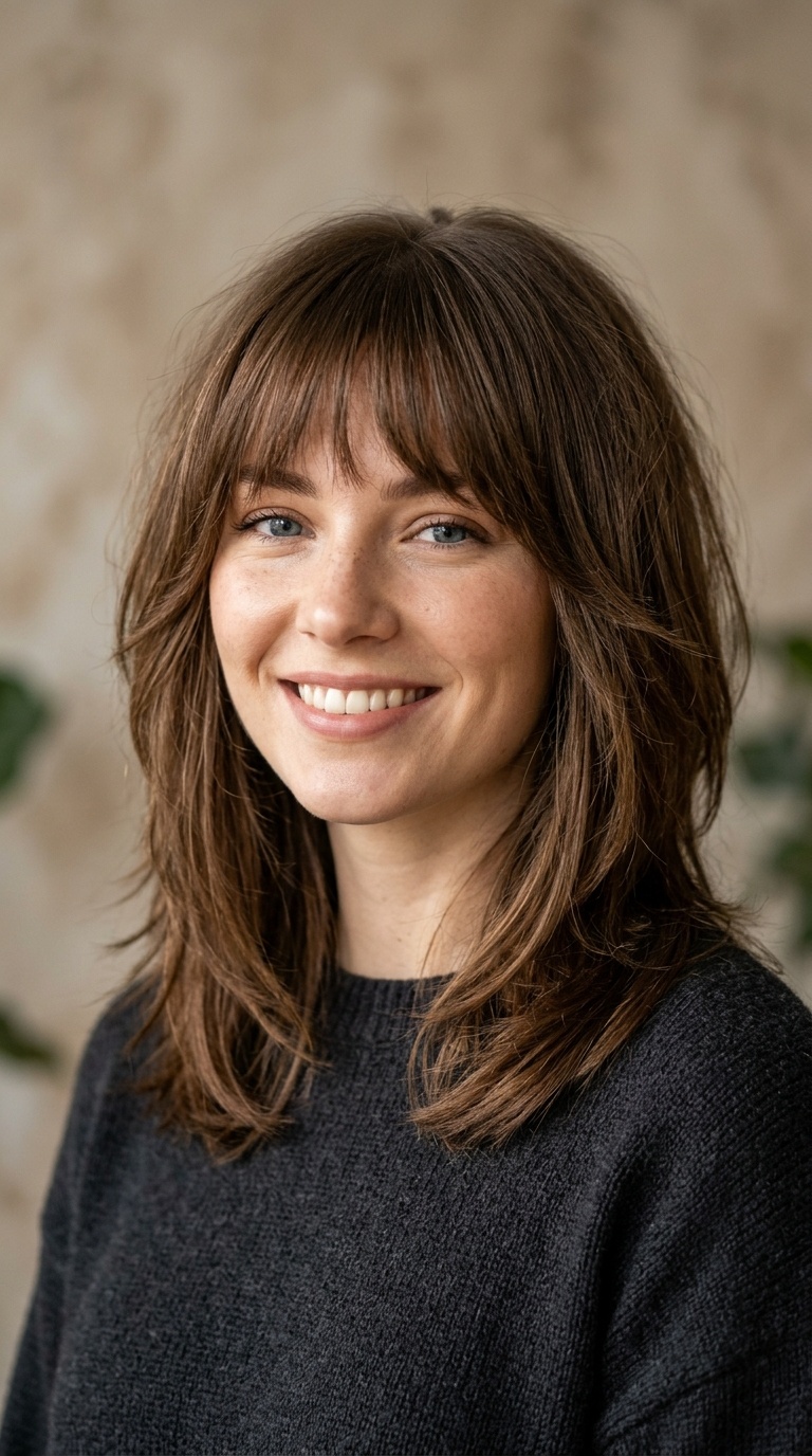 Layered Lob with Tapered Fringe