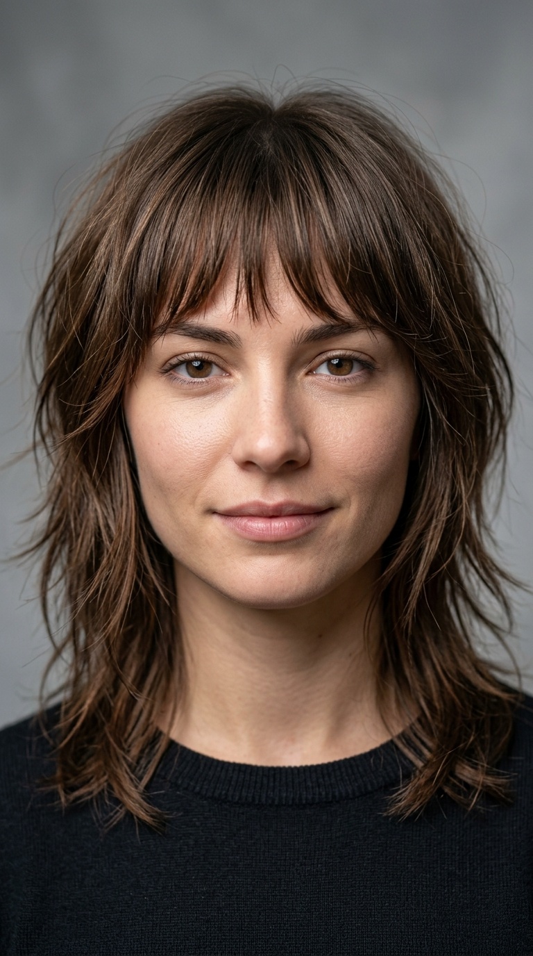 Layered Razor Cut with Bangs