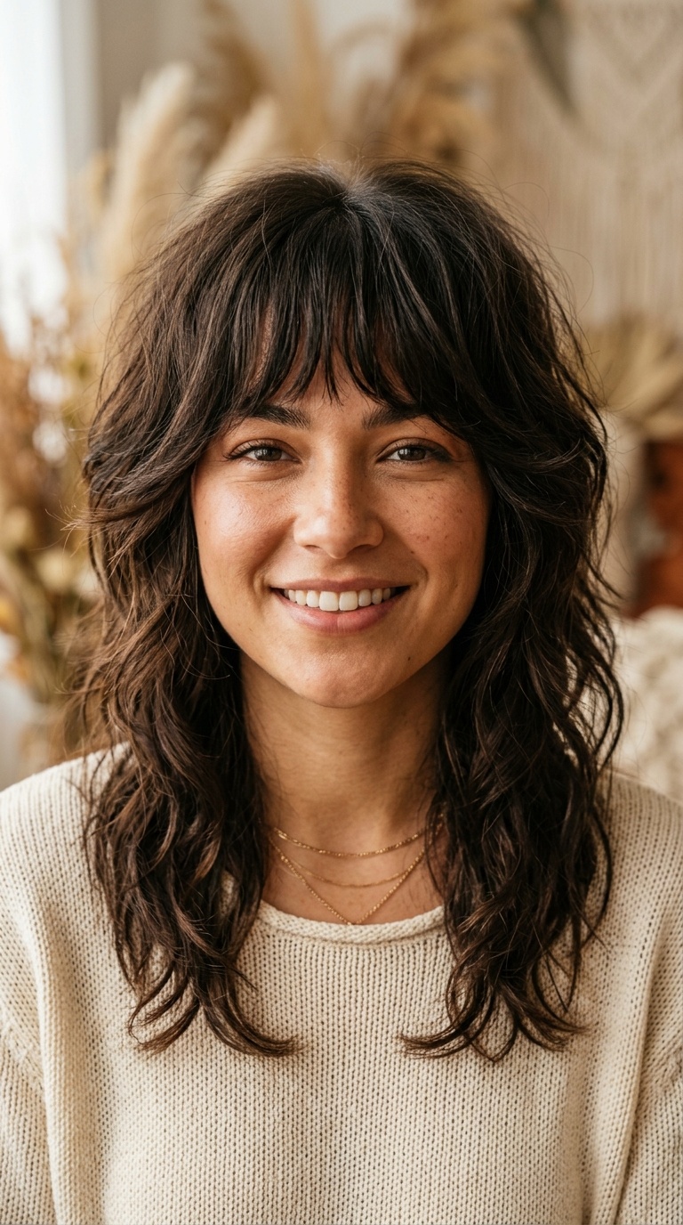Layered Shag with Bangs