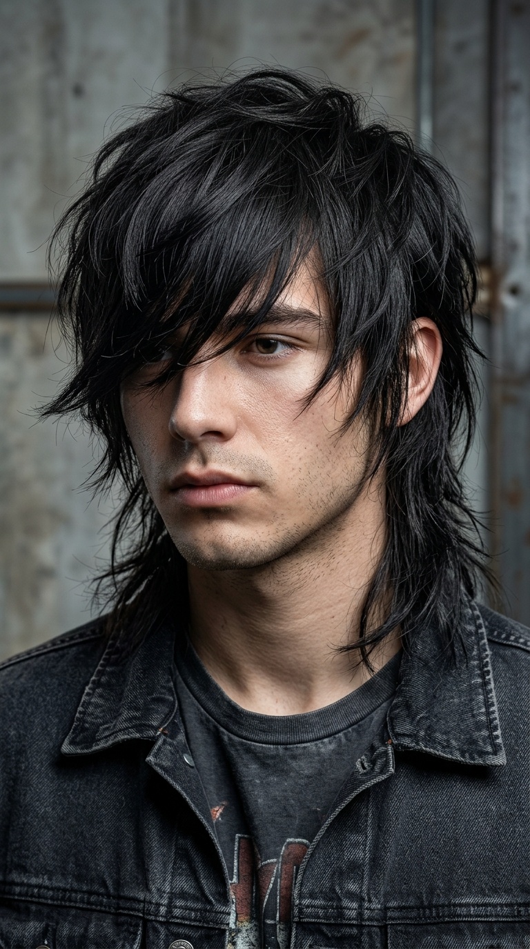 Layered Wolf Cut with Extreme Fringe