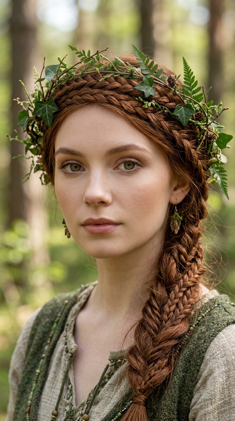 Leafy Vine Weave Crown