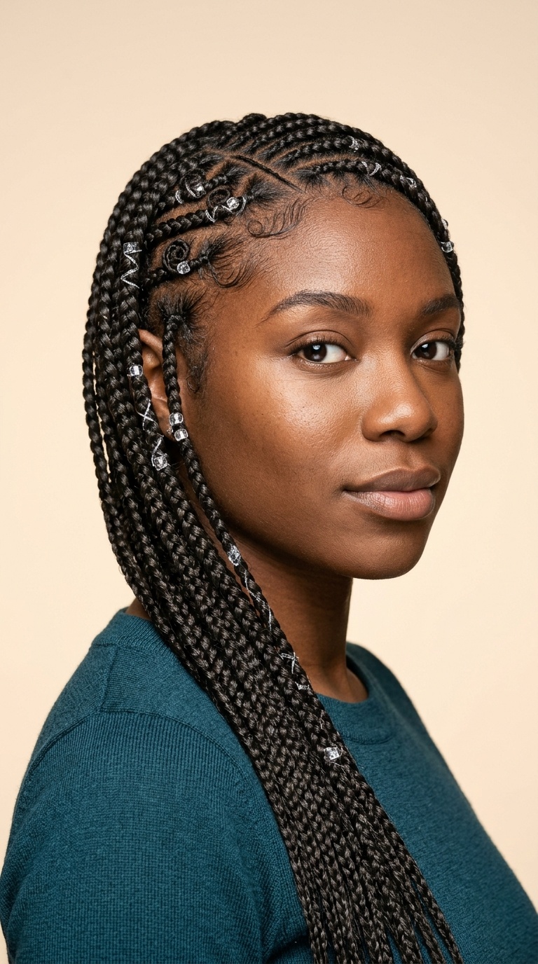 Lemonade Braids with Spiral Detailing