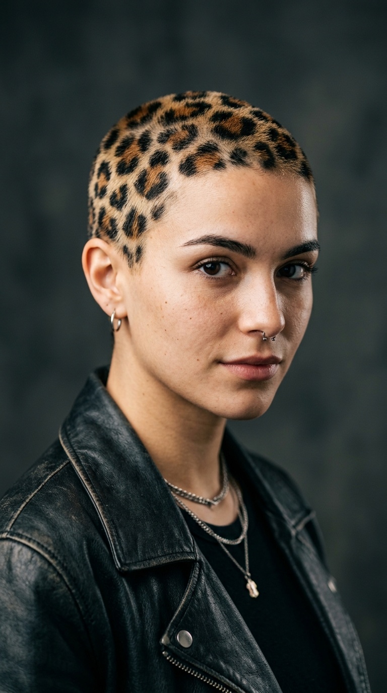 Leopard Print Buzz Cut