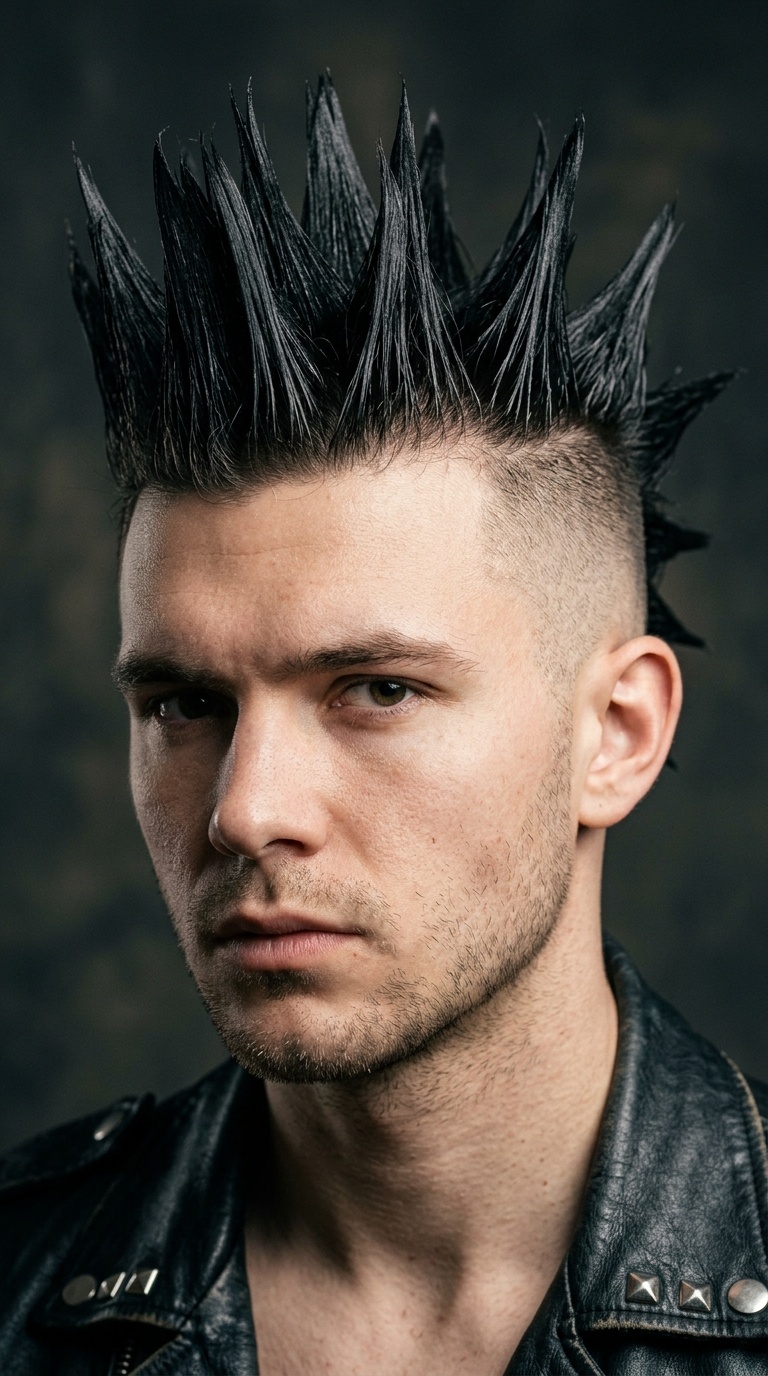 Liberty Spikes with a High Skin Fade