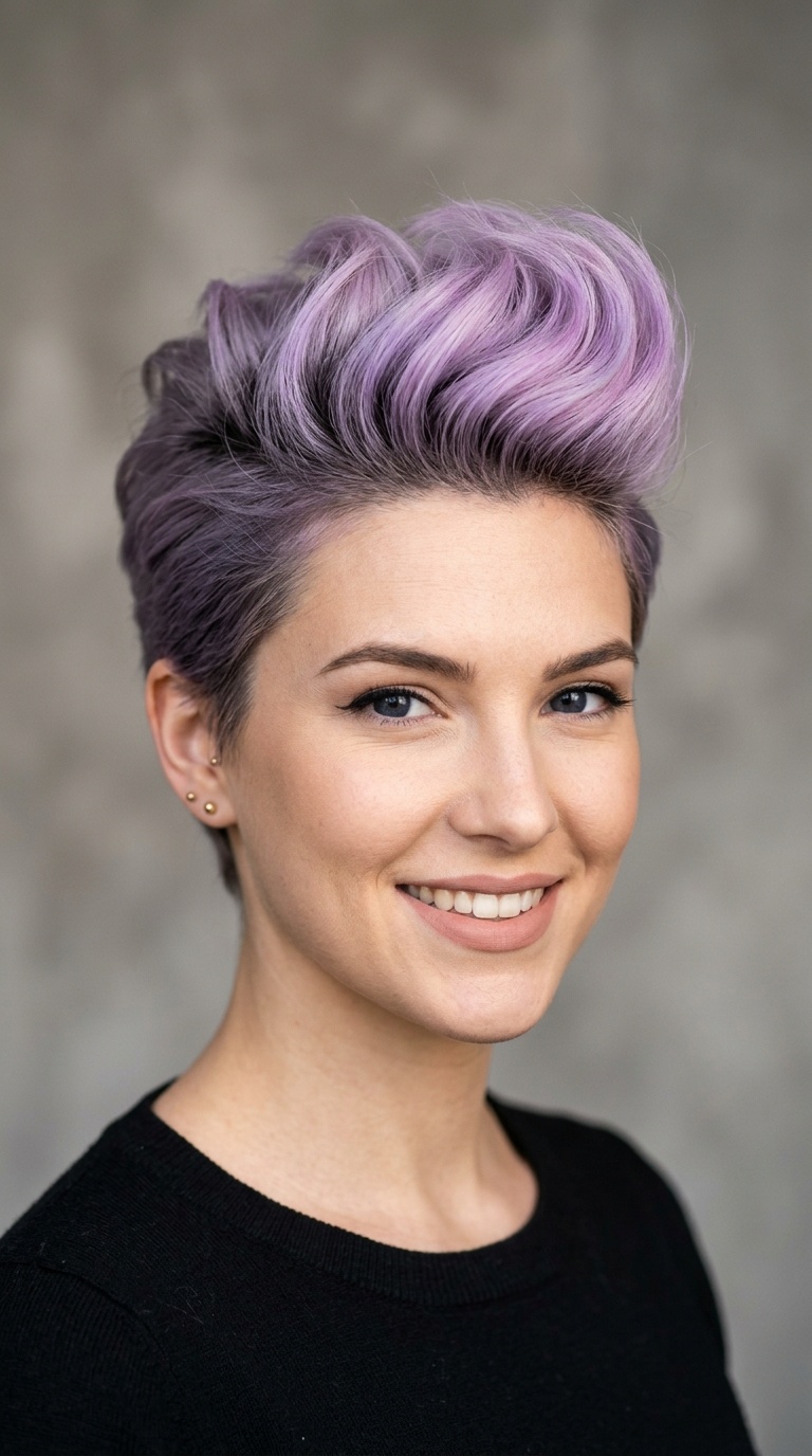 Lilac Ombre Pompadour