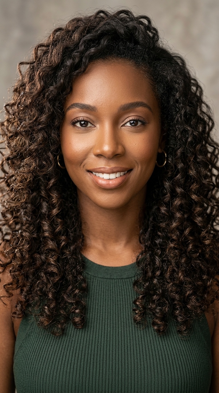 Long Butterfly Cut Curls