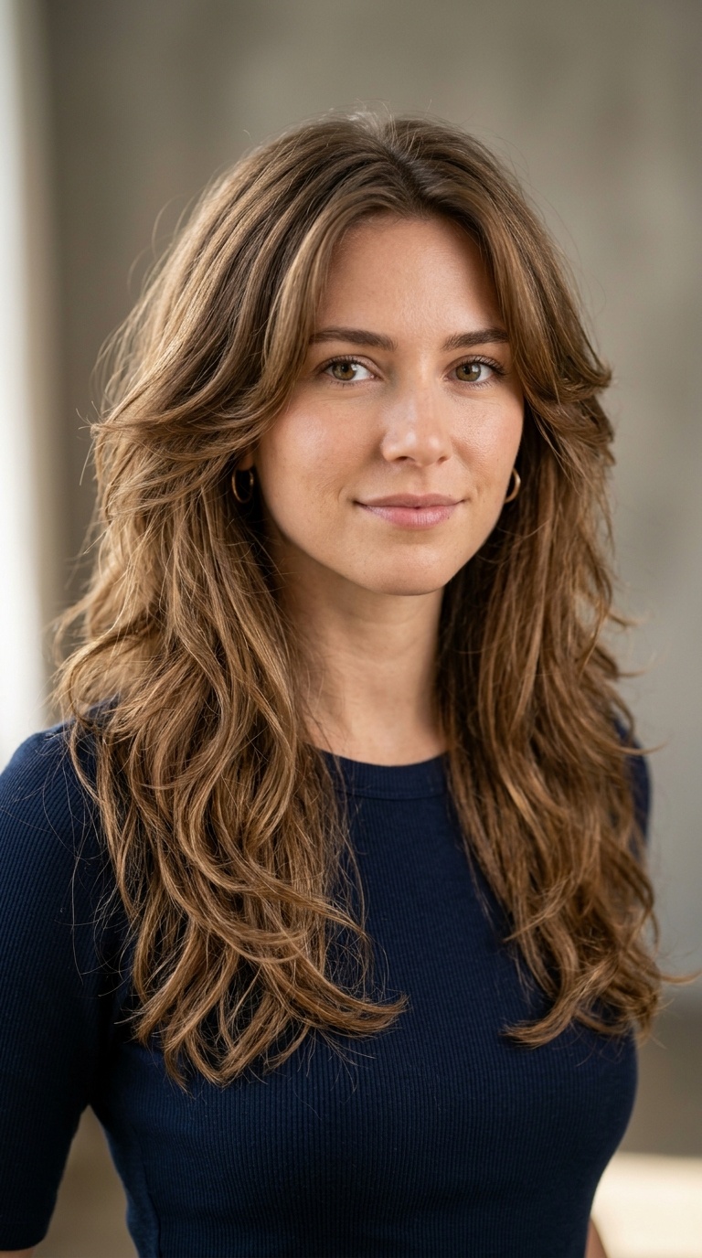 Long Hair with Disconnected Layers