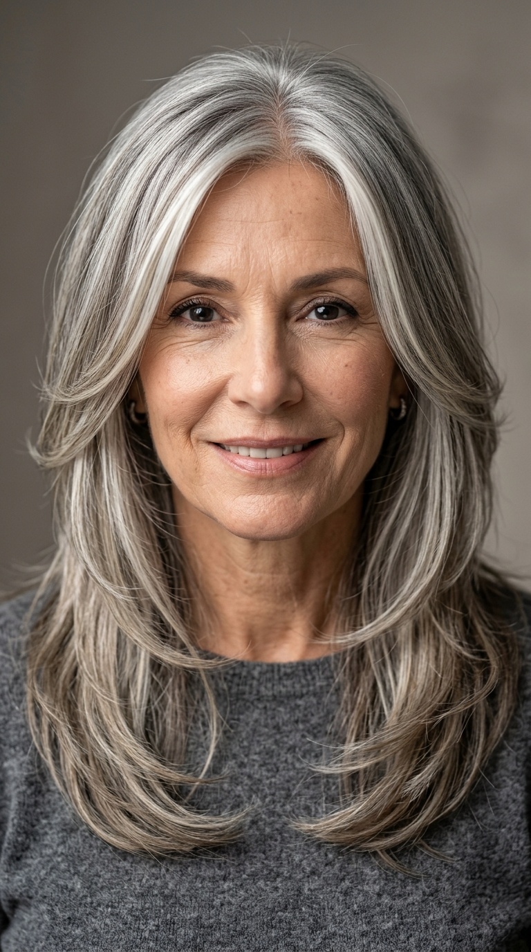 Long Layers with Face-Framing Highlights