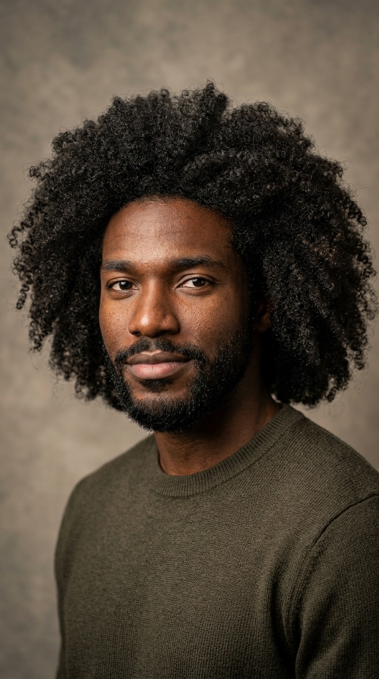 Long Natural Afro
