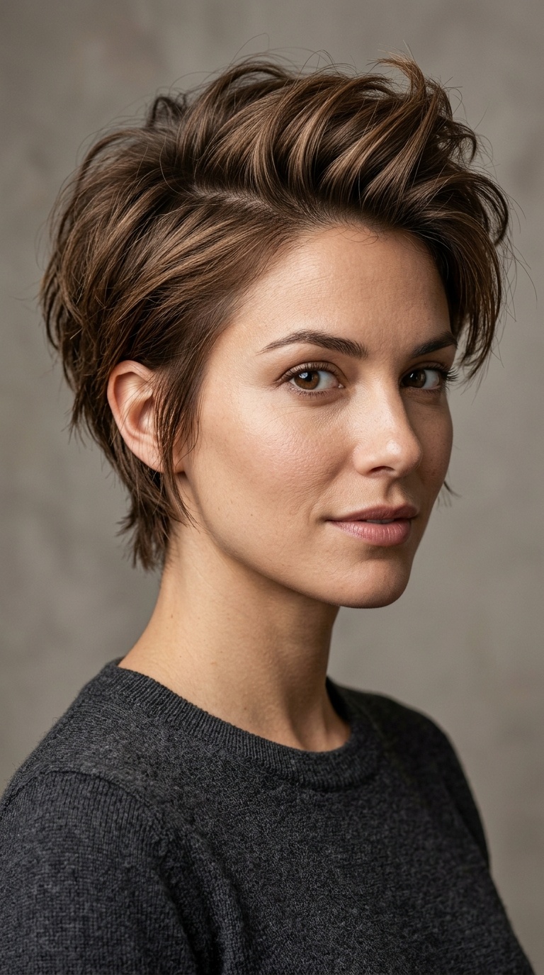 Long Pixie with Root Lift