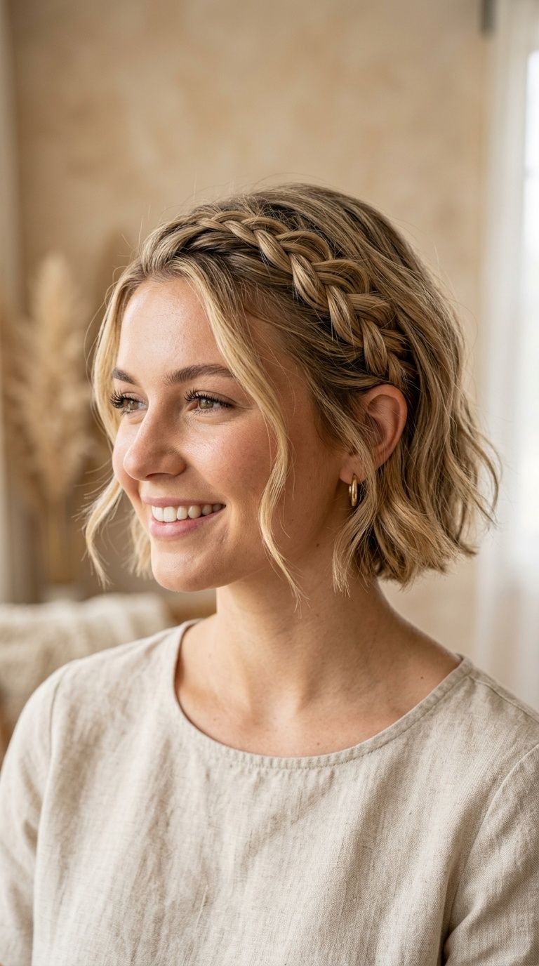 Loose Boho Front Braid
