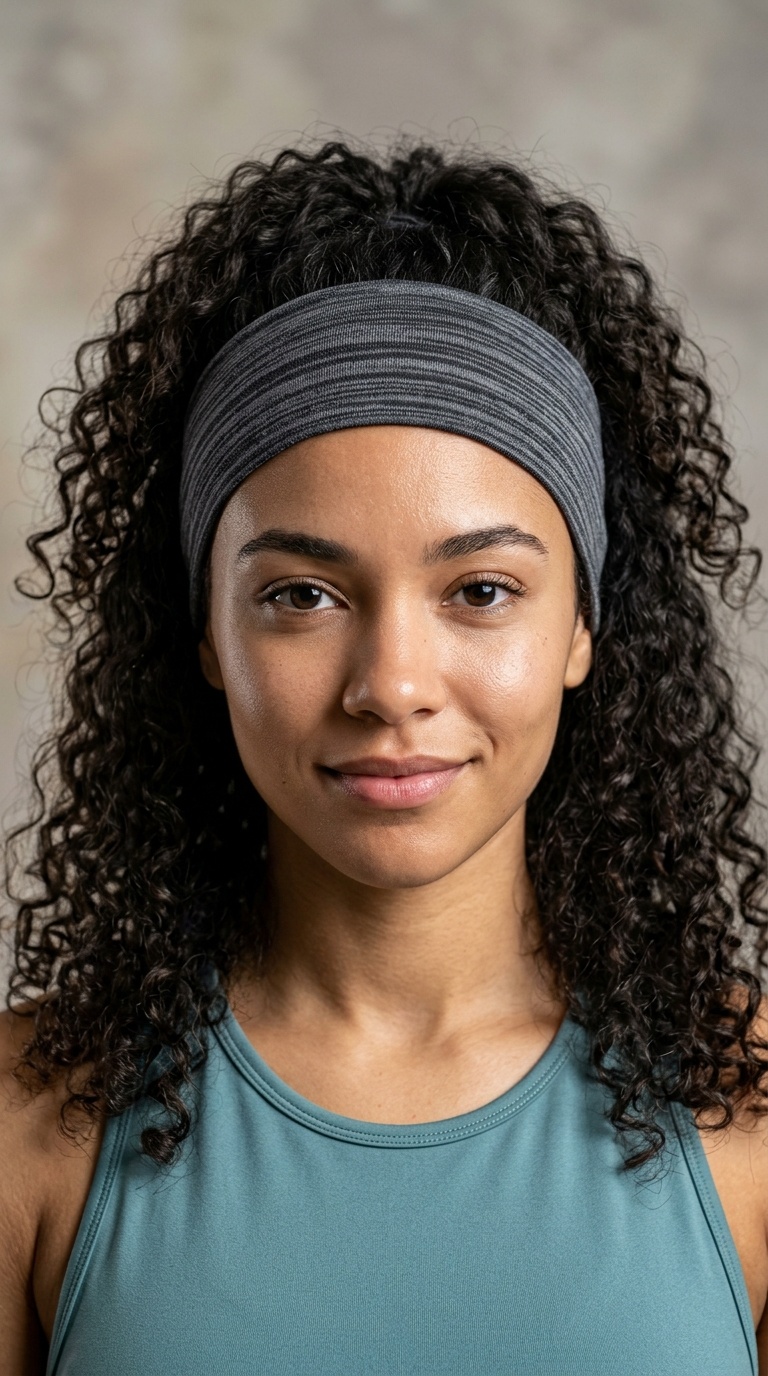 Loose Curls with a Wide Wrap