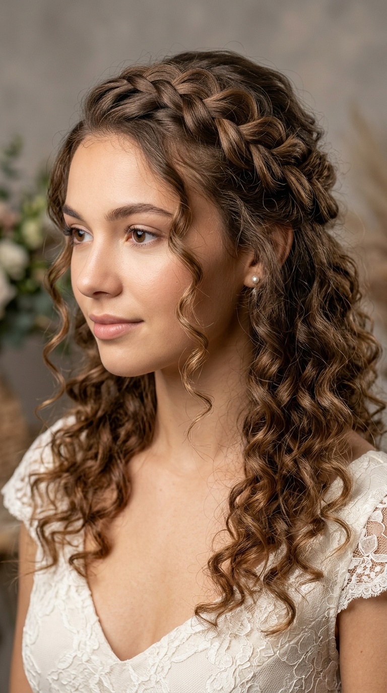 Loose French Braid Half-Up