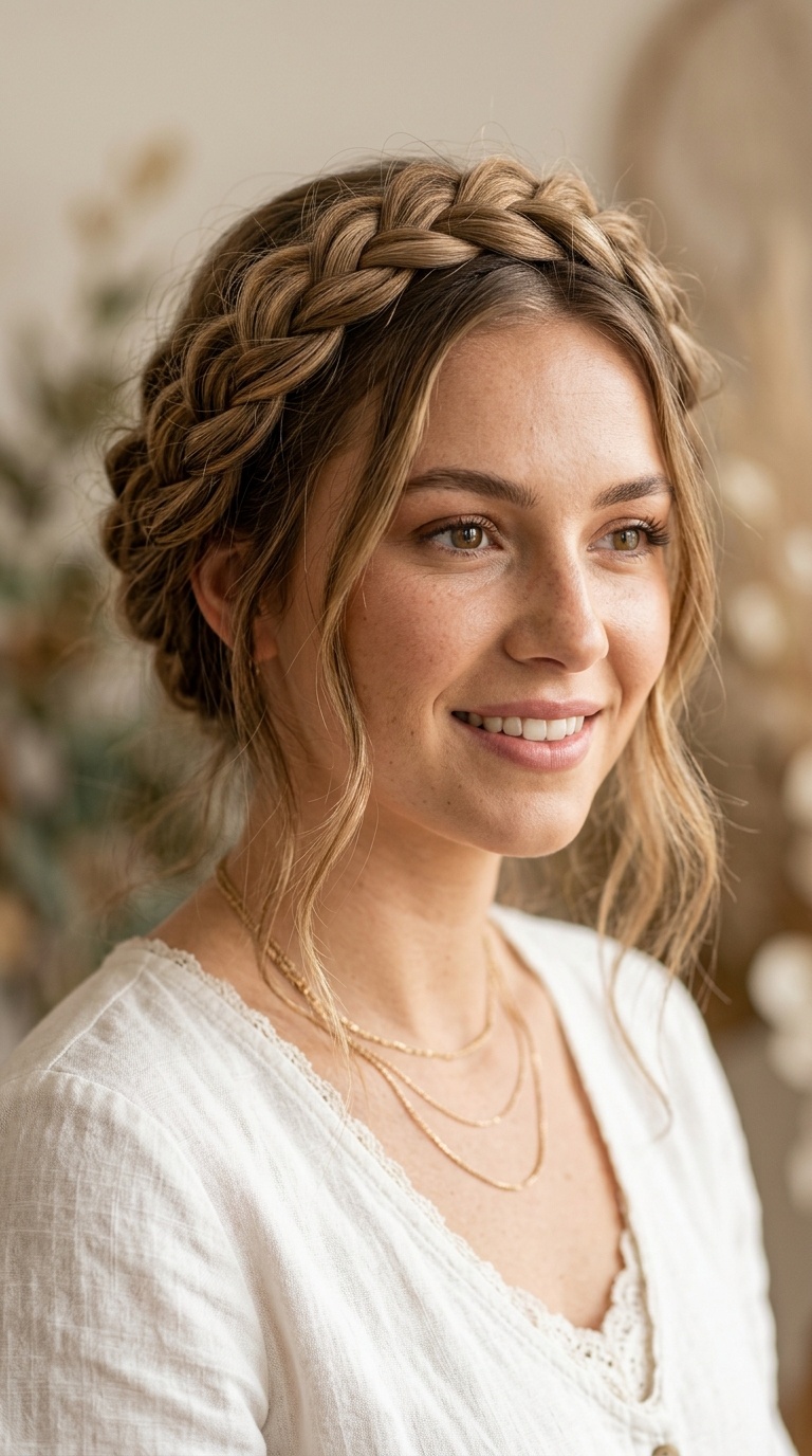 Loose French Braid Halo