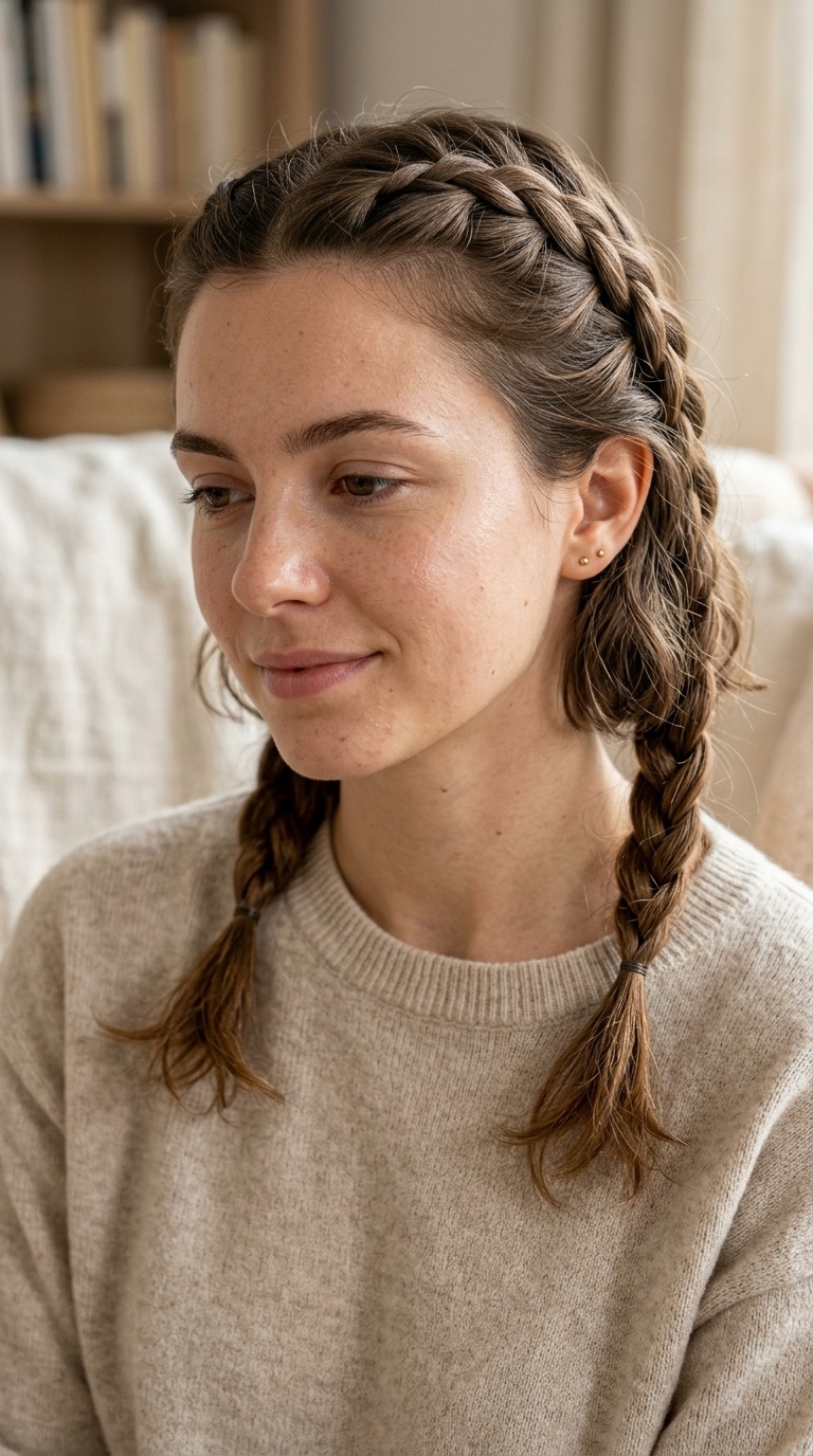 Loose French Braids