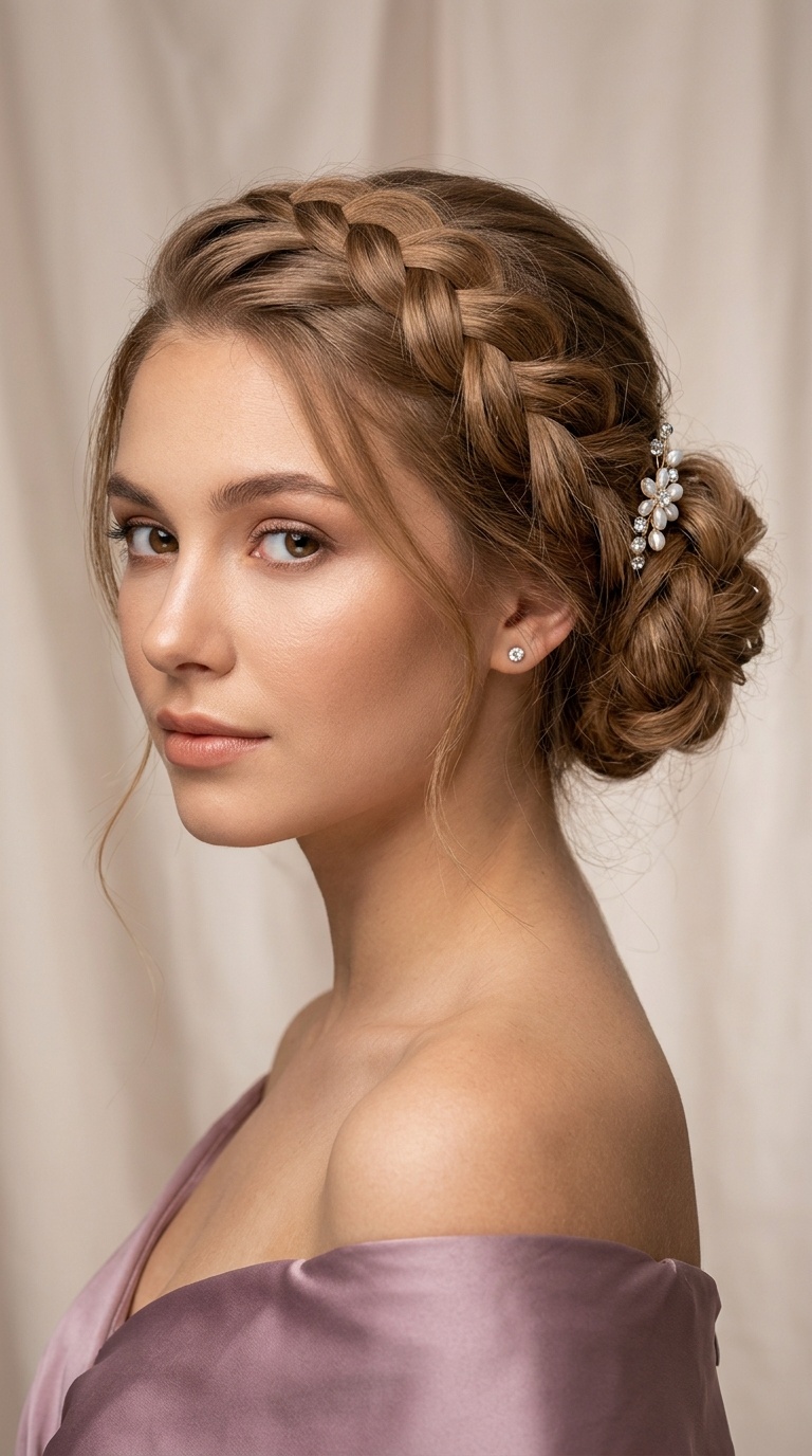 Loose Infinity Braid Bun