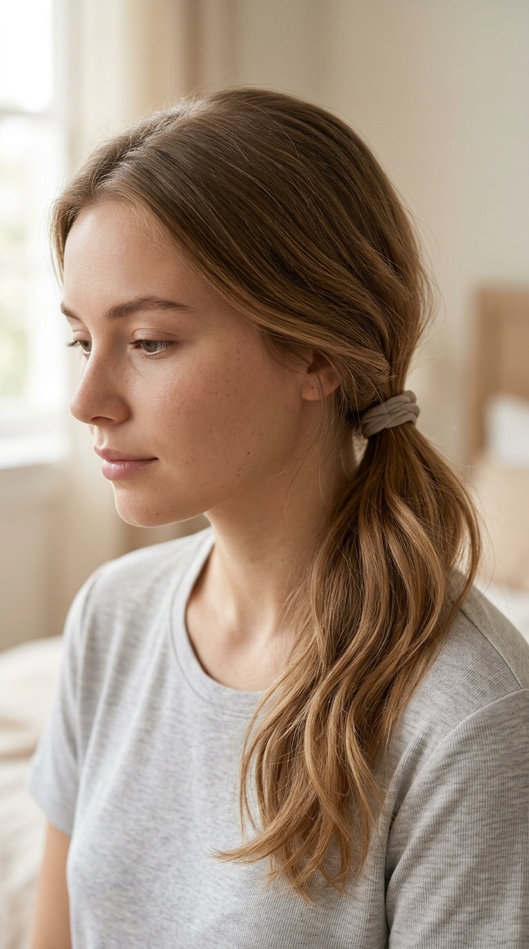 Loose Low Ponytail