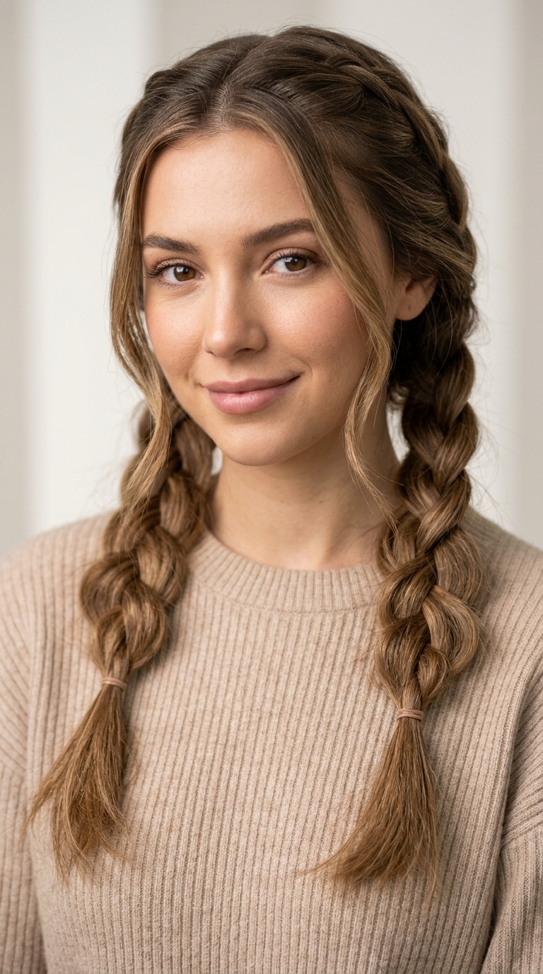Loose Pigtail Braids