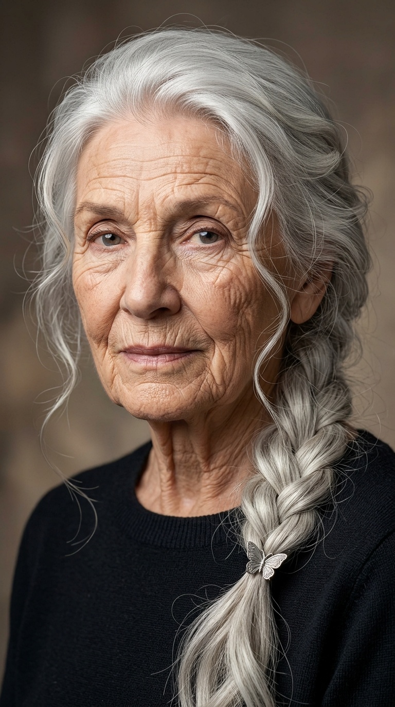 Loose Side Braid with Tendrils