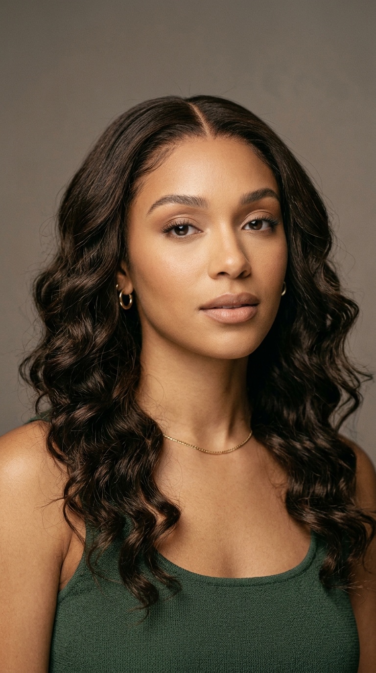 Loose Wave Middle Part