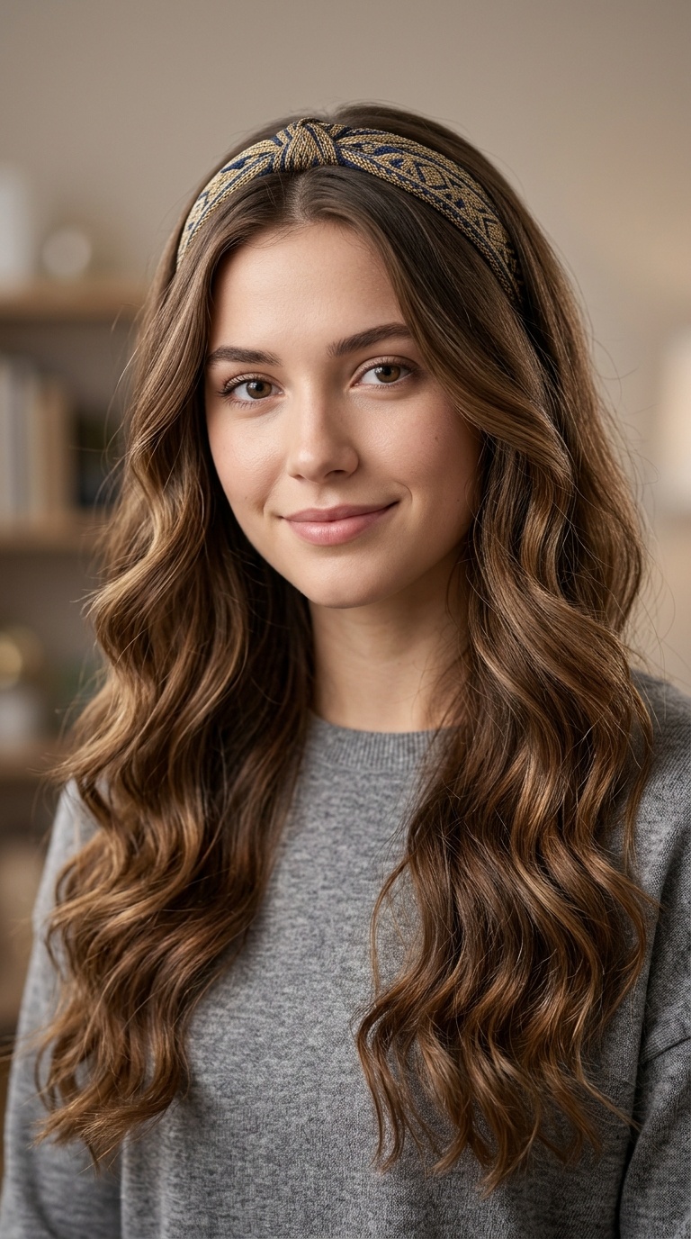 Loose Waves with a Headband
