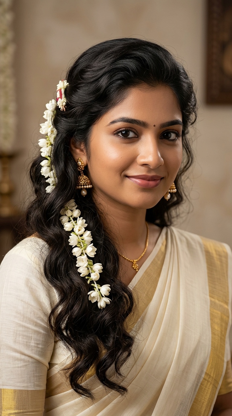 Loose Waves with Jasmine Clips