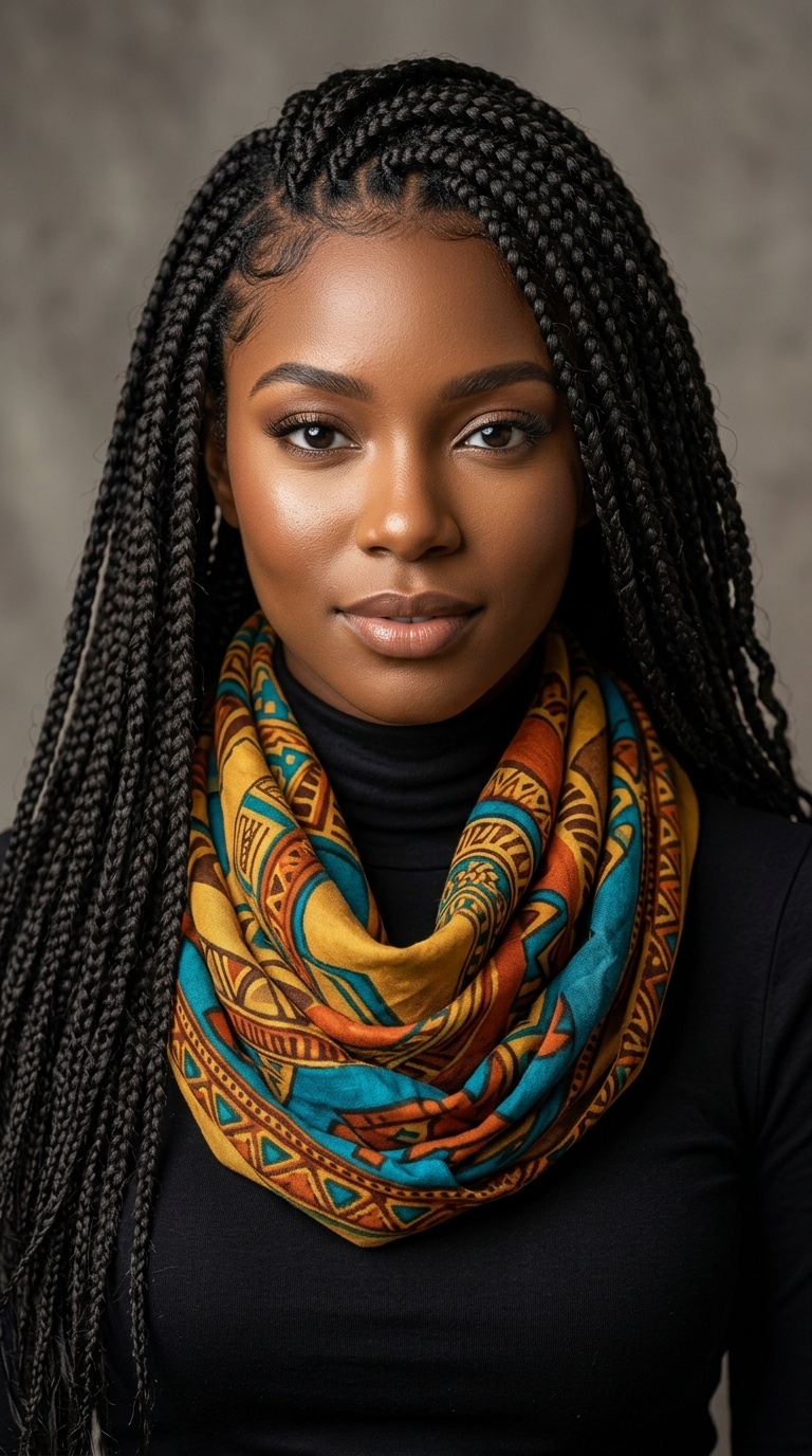 Loose with a Statement Scarf