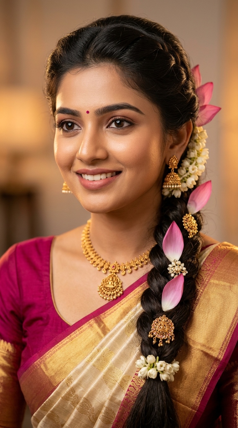 Lotus Petal Embedded Braid