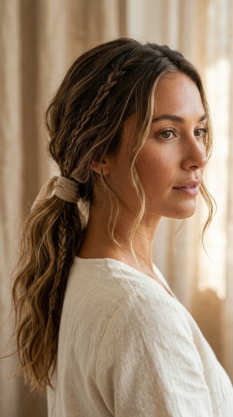 Low Boho Ponytail
