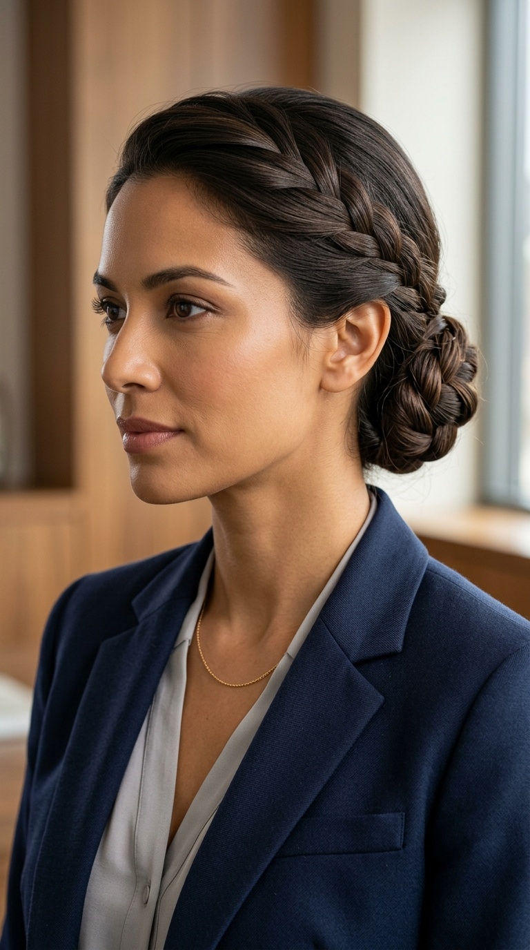Low-Braid Chignon