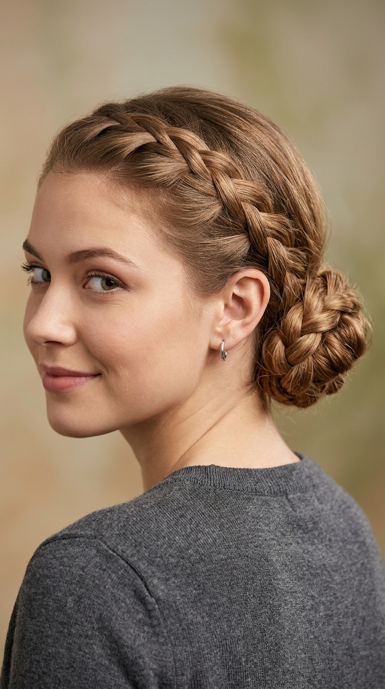 Low Braided Bun