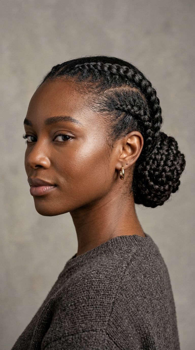 Low Braided Bun