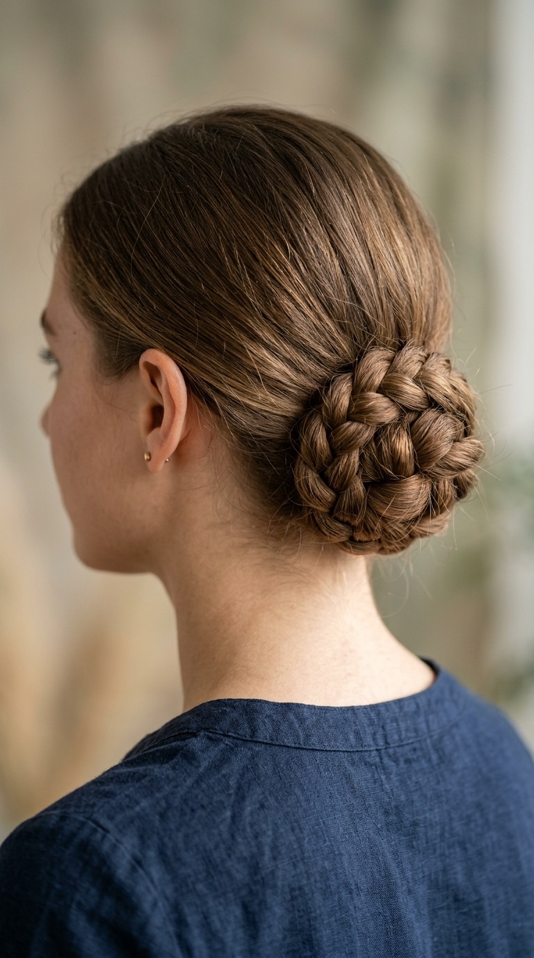 Low Braided Bun