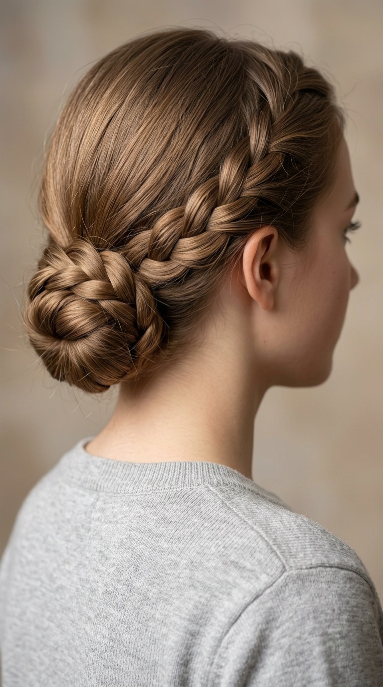 Low Braided Bun