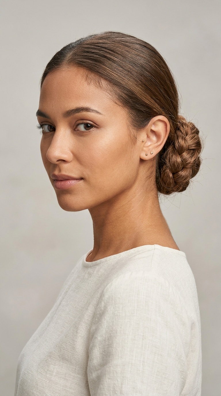Low Braided Bun