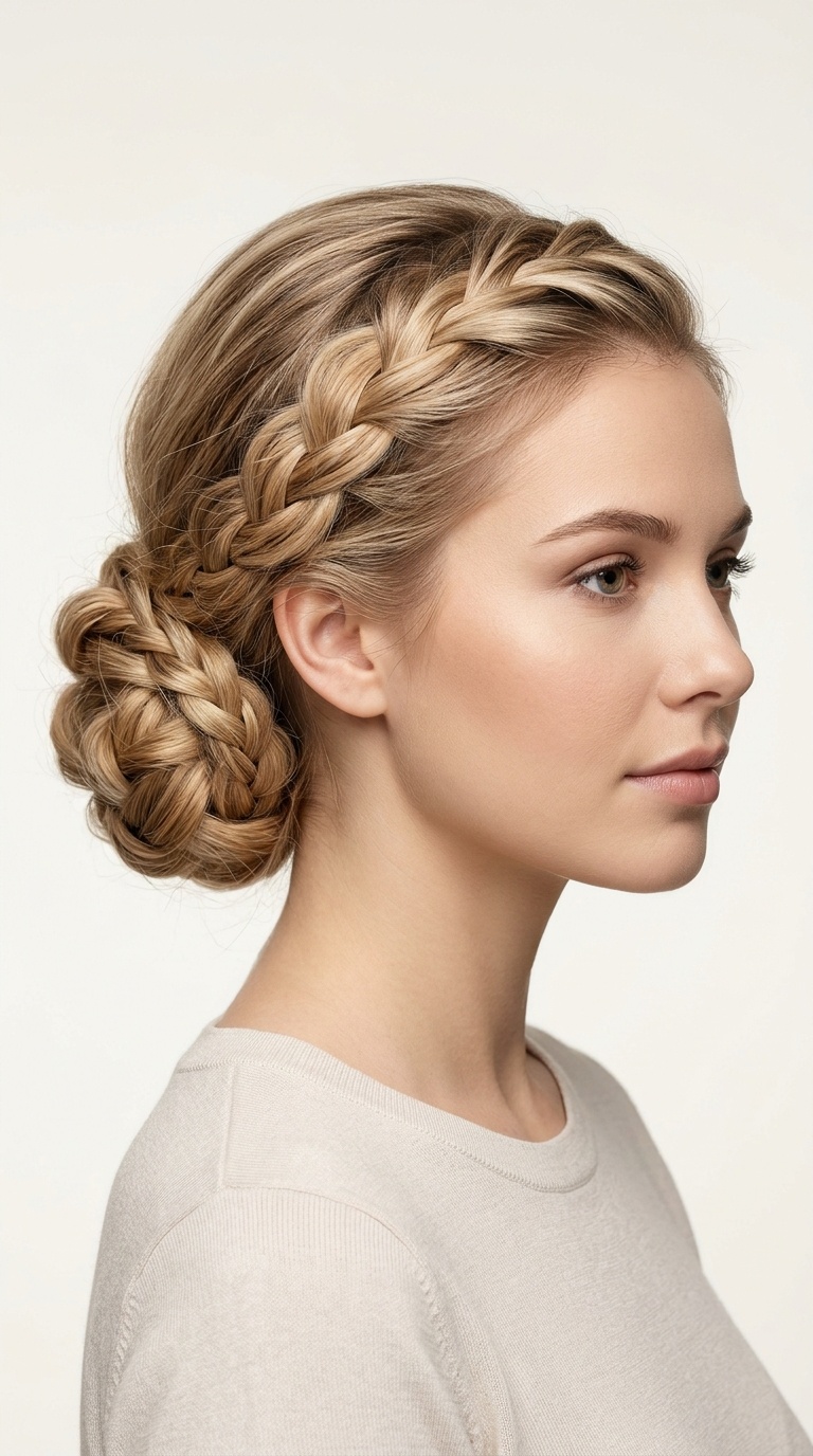 Low Braided Chignon