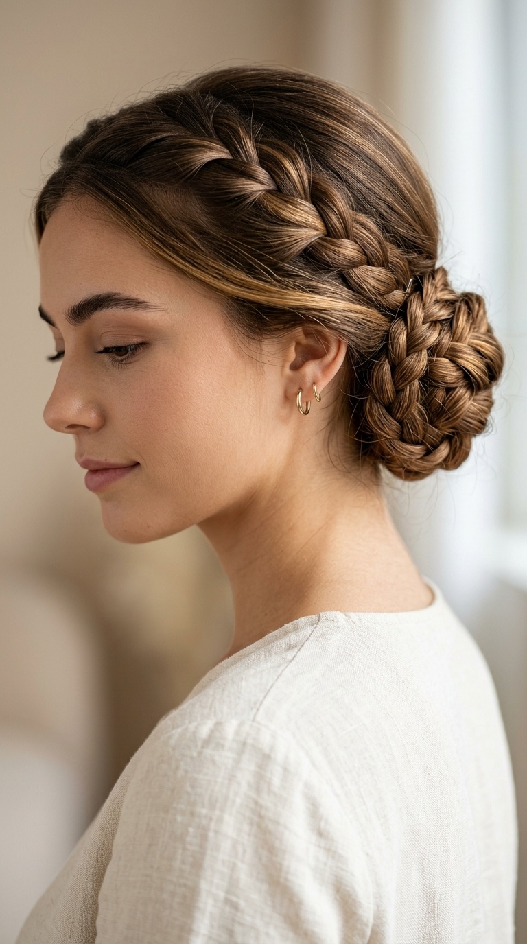 Low Braided Chignon