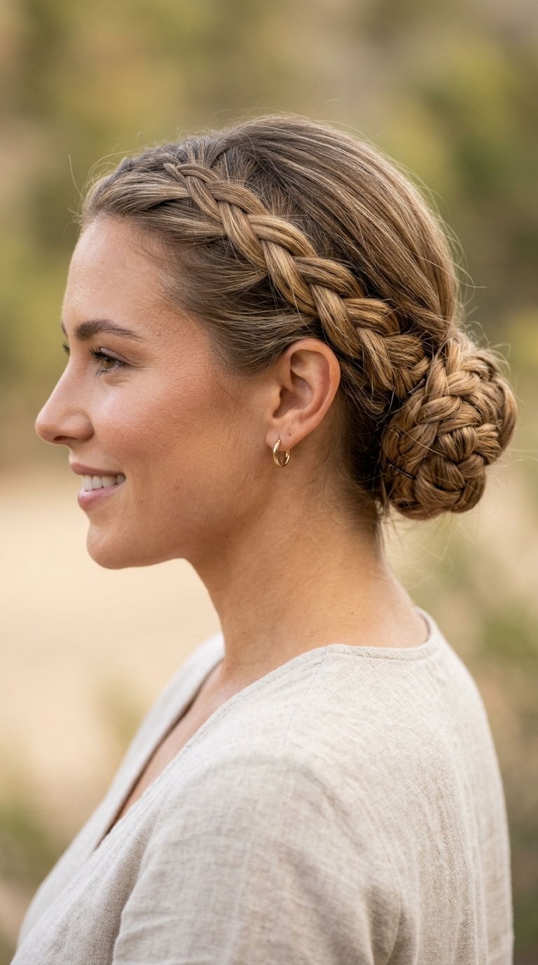 Low Braided Chignon