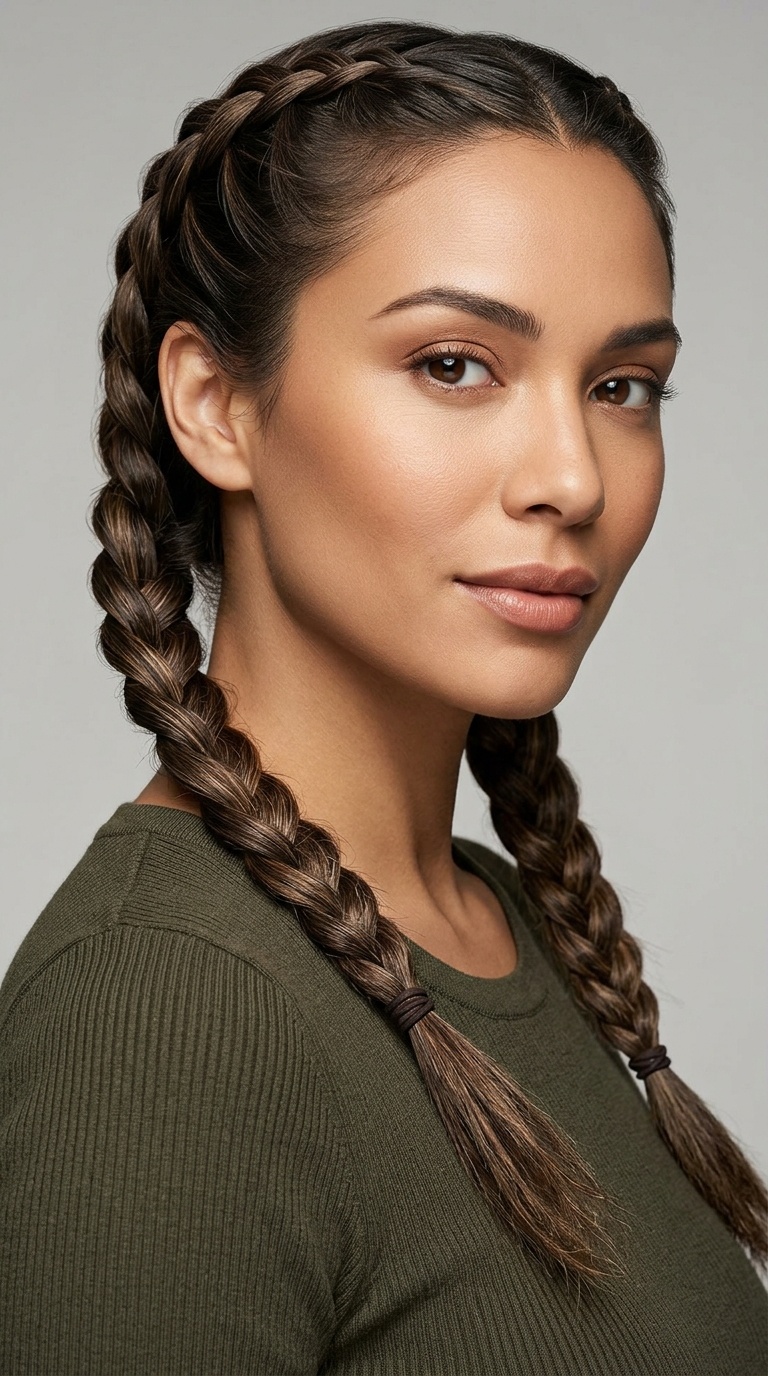 Low Braided Pigtails