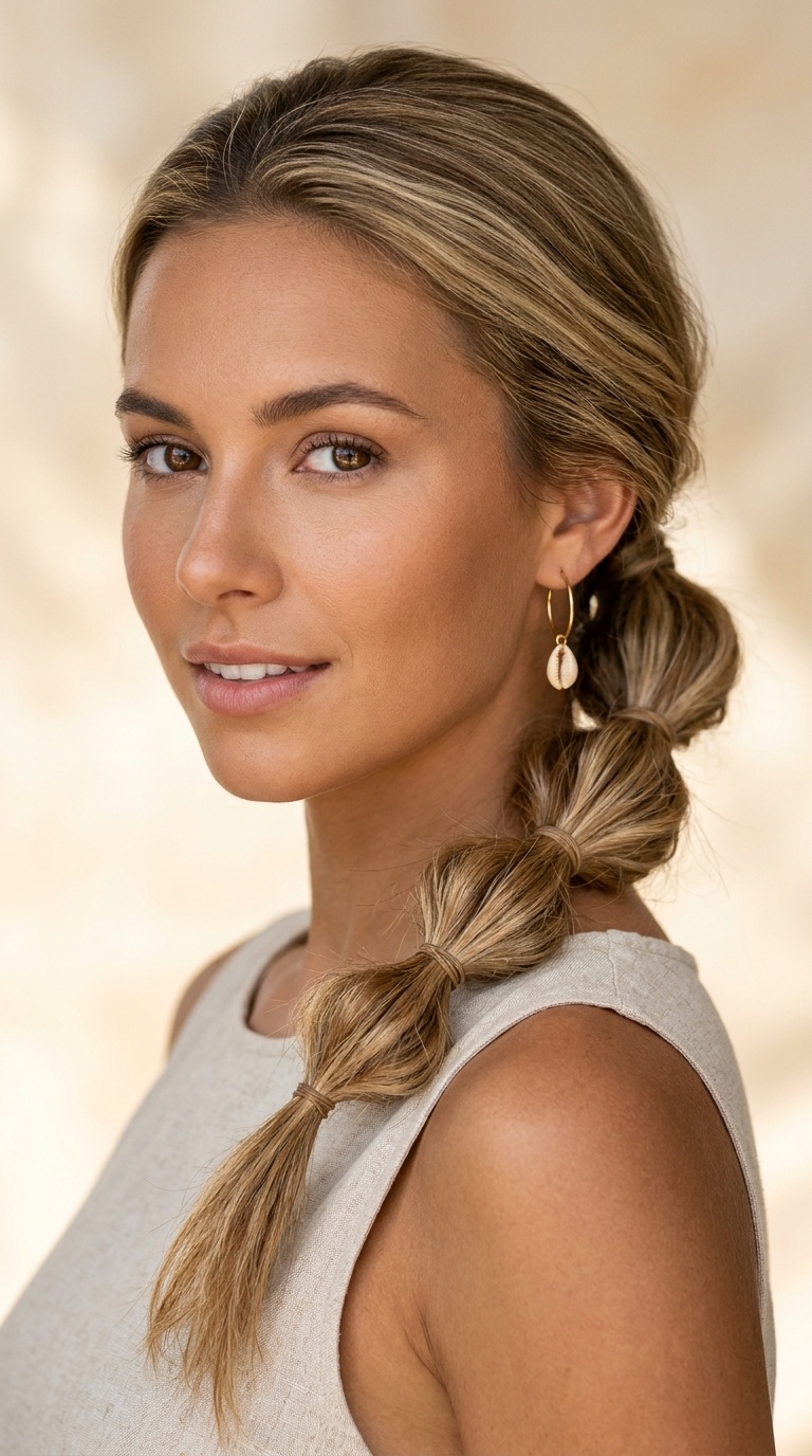 Low Bubble Ponytail